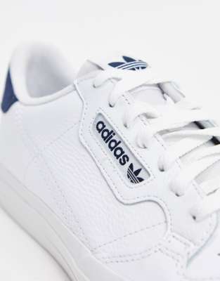 adidas originals continental vulc leather trainers white