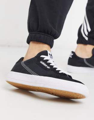 adidas continental vulc trainers black