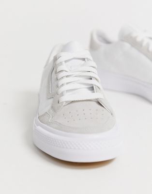 adidas originals continental vulc sneakers in white