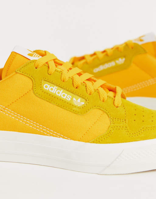 Adidas continental vulc hot sale gold