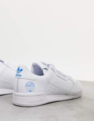 adidas continental 80 blanc bleu