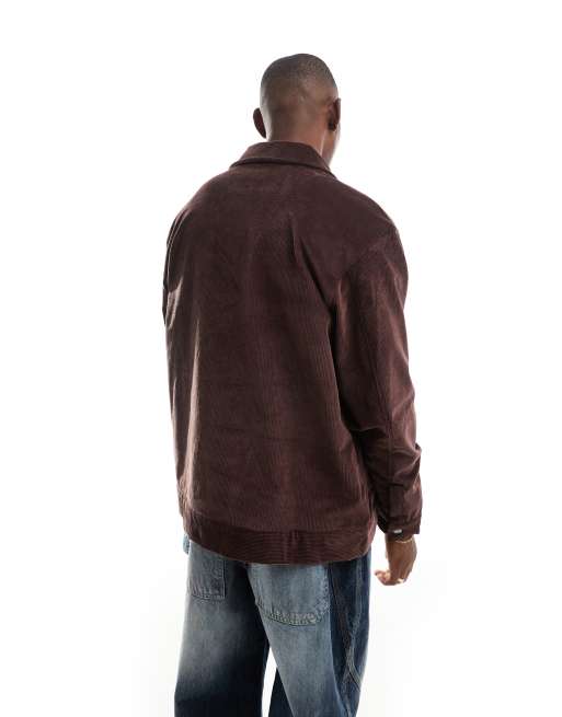adidas Originals cord jacket in shadow brown, 3 of 4