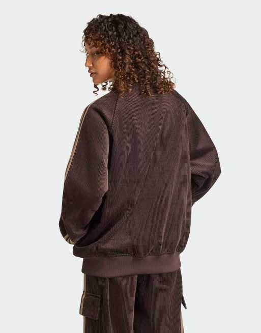 adidas Originals Cord-Oberteil im Oversize-Schnitt in Aurora Coffee / Khaki Six, 3 von 4