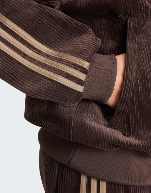 adidas Originals Cord-Oberteil im Oversize-Schnitt in Aurora Coffee / Khaki Six, 4 von 4