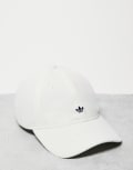 [adidas Originals] adidas Originals corduroy baseball cap in white One Size off white