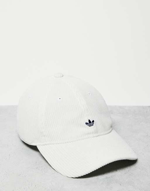 adidas Originals - Corduroy baseballpet in wit