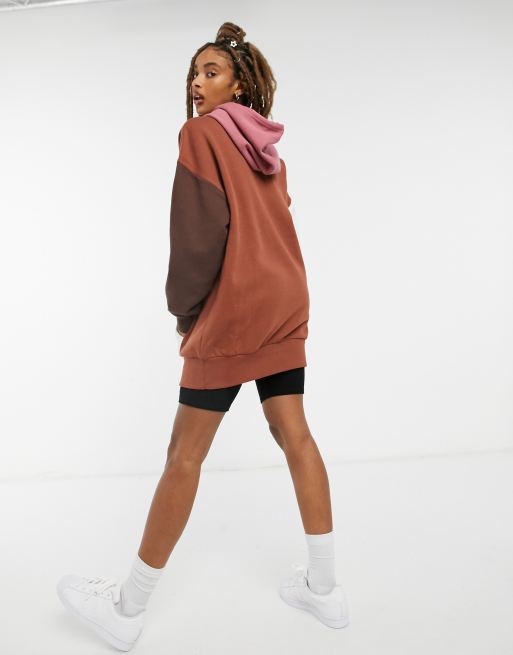 Fleece hoodie dress