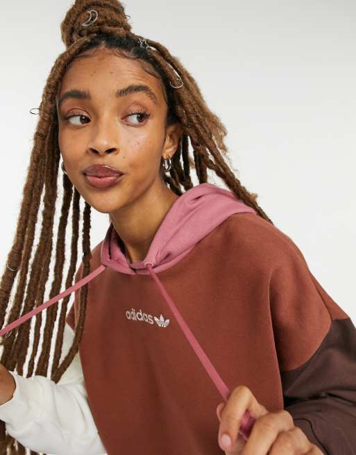 Adidas womens best sale hoodie pink