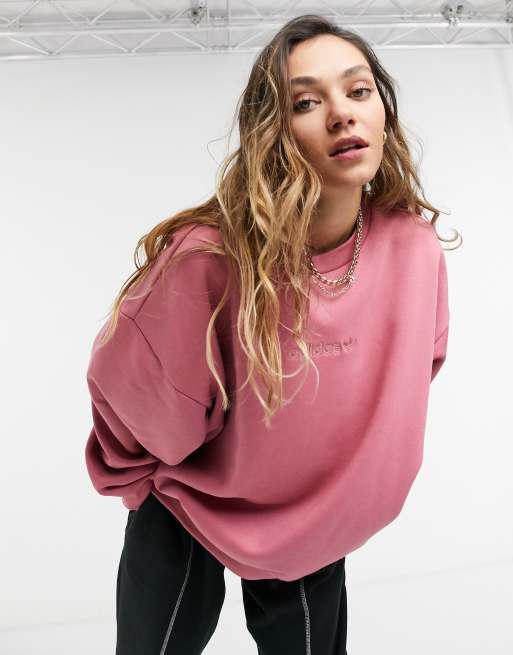 adidas Originals Cosy Comfort Oversize Sweatshirt in Rosa ASOS