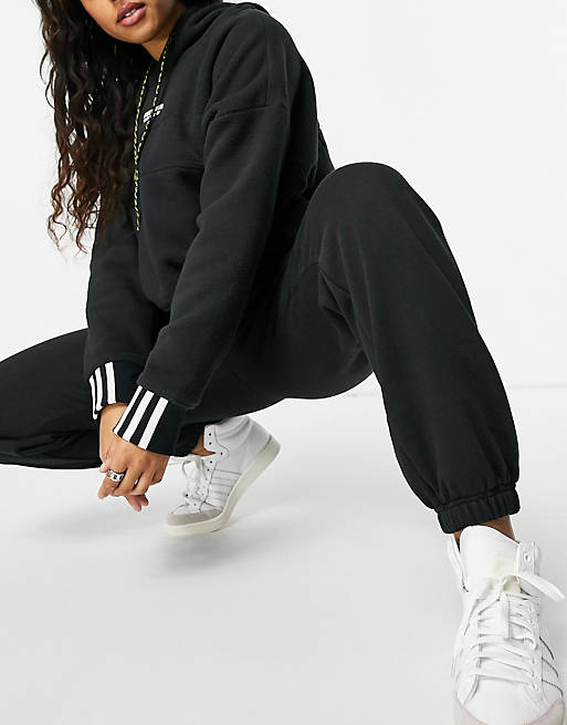 adidas Originals 'Cosy Comfort' oversized cuffed joggers in black