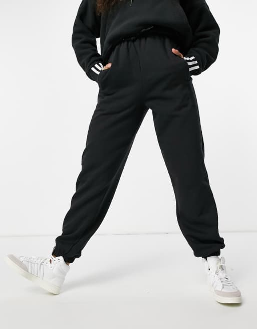 adidas Originals 'Cosy Comfort' oversized cuffed joggers in black