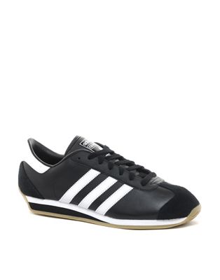 adidas originals country ii leather trainers