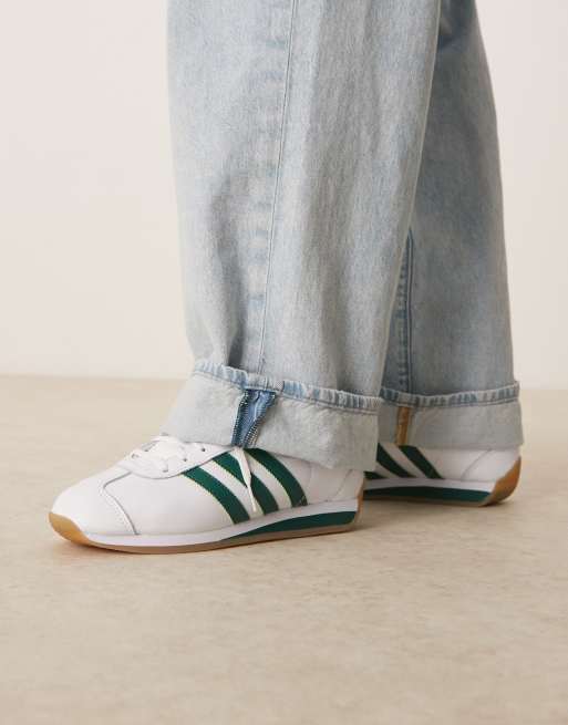 スニーカー adidas Country II White Green adidas Country II Sneakers - White | Free Shipping with