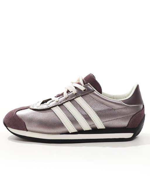 【E85】adidas originals × RODEO CROWNS M adidas Originals – Country OG – Metaliczne srebrne buty