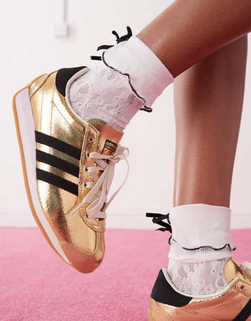 Adidas shoes gold best sale