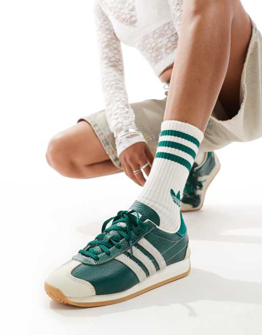 adidas Originals - Country OG - Sneakers in groen en wit