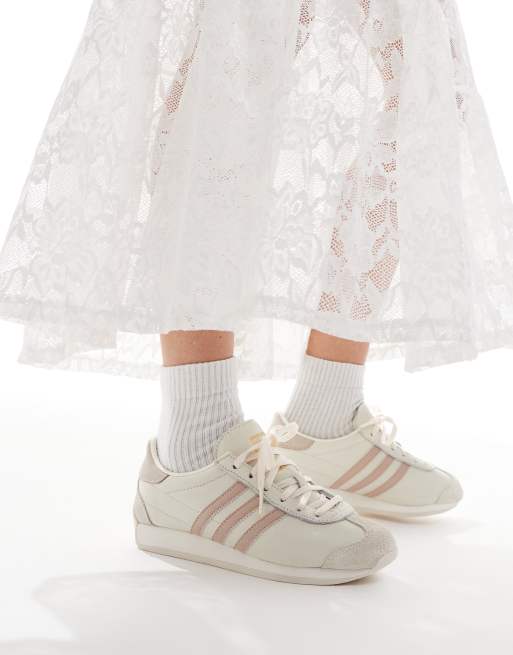 adidas Originals Country OG sneakers in ivory and taupe