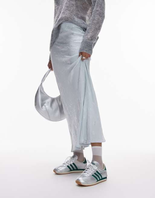 adidas Originals Country OG sneakers in silver and green ASOS