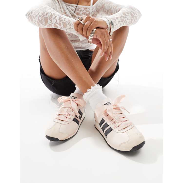 adidas Originals Country OG trainers in pink and black ASOS