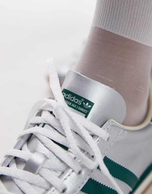 adidas gazelle silver green womens Country Japan Cloud White | Collegiate Green