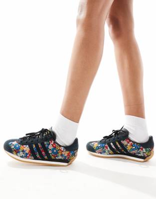 adidas Originals Country OG x Liberty London - Sneaker in Blau