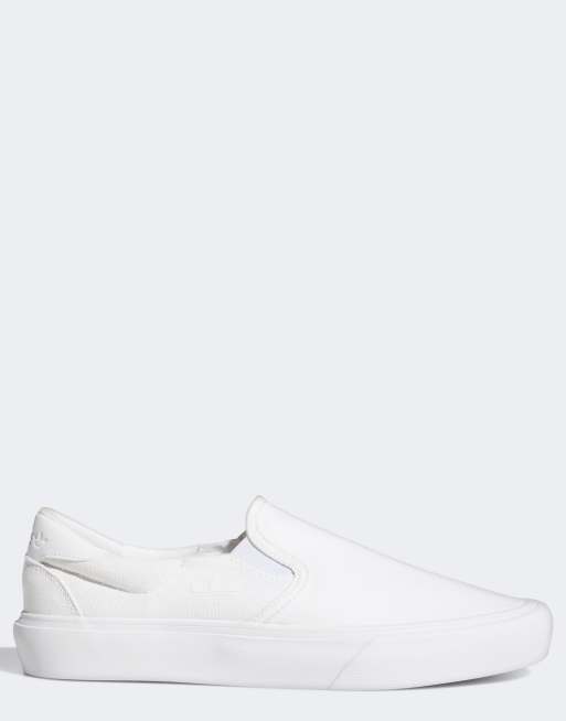 adidas Originals Court Rallye slip on sneakers in white