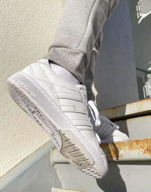 adidas Originals Court Refit trainers in triple white