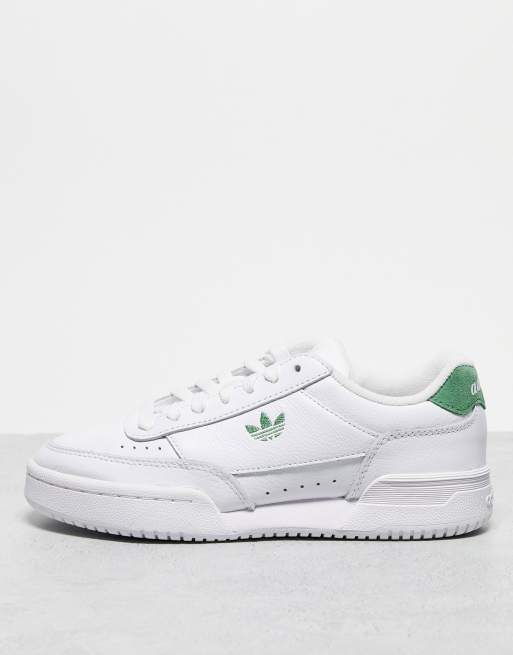 adidas platform Originals - Court Super - Baskets - Blanc et vert