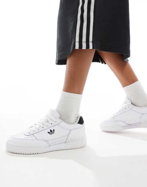 adidas Originals Court Super Sneakers bianche e nere ASOS