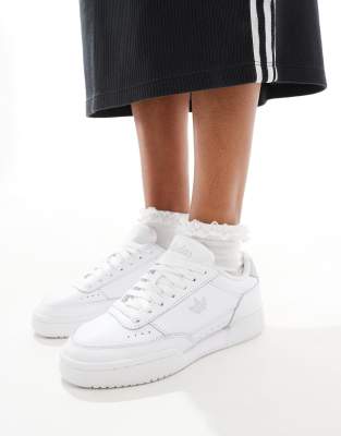 adidas Originals Court Super sneakers in white and silver