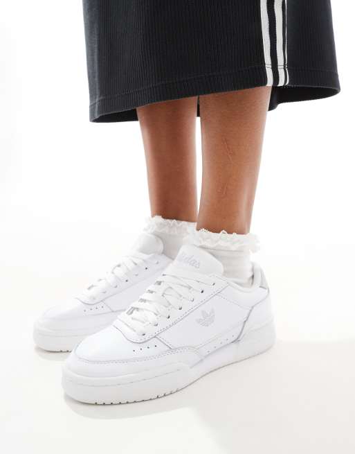 adidas Originals - Court Super - Sneakers in wit en zilver