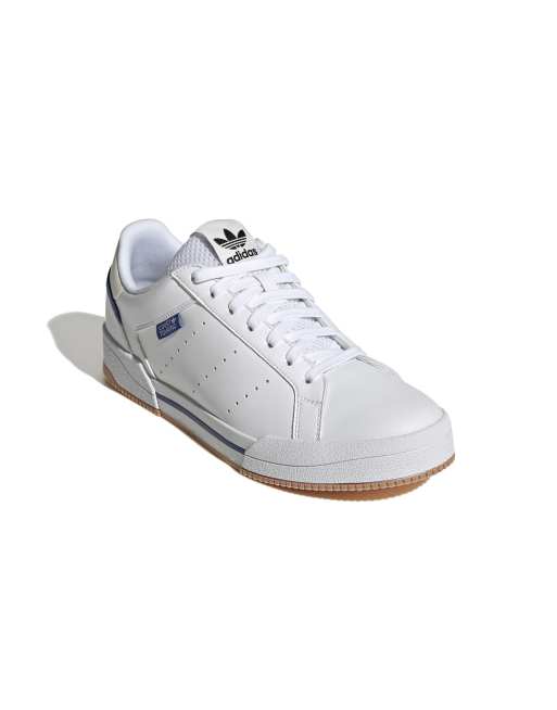 adidas Originals - Court Tourino - Sneakers in wit en blauw