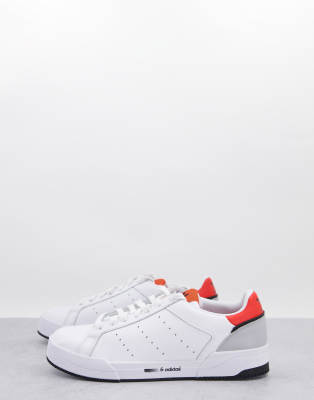 white red trainers