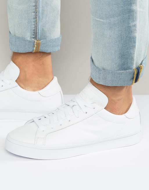 dodelijk moeder Bek adidas Originals Court Vantage Sneakers In White S76210 | ASOS