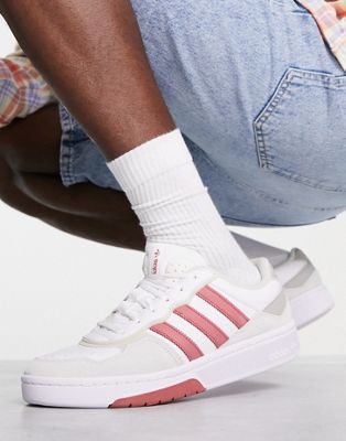 adidas Originals – Courtic – Sneaker in Weiß und Rot | ASOS