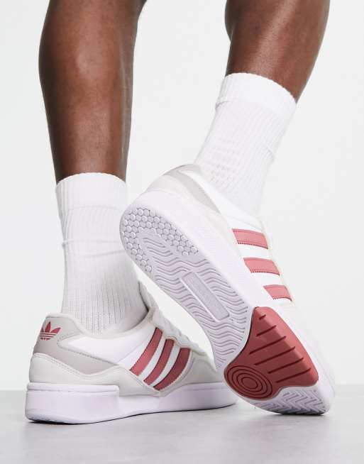 adidas Originals Courtic trainers in white and red ASOS