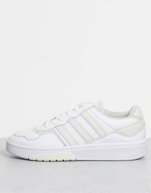 adidas Originals – Courtic – Vita sneakers med neutrala färgpartier