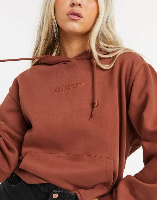 adidas Originals Cozy Comfort oversized hoodie in brown