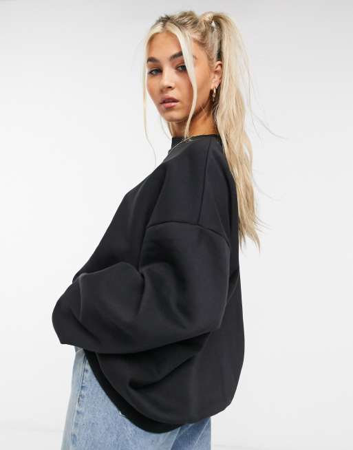 adidas Originals Cozy Comfort oversized sweatshirt in black