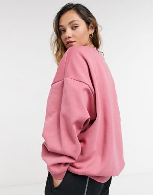 adidas oversized sweatshirt pink