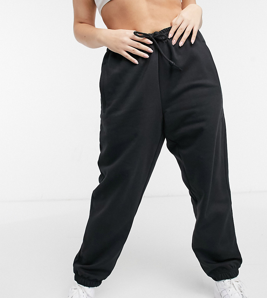 Adidas Originals 'Cozy Comfort' Plus oversized cuffed sweatpants in black