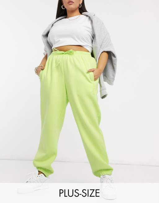 Plus Size Drawstring Waist Oversized Sweatpants