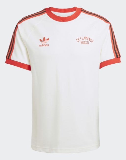 adidas Originals Cr flamengo '81 tee in off white | ASOS