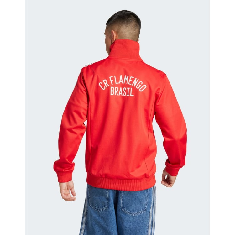 adidas Originals Cr flamengo '81 track top in lush red | ASOS