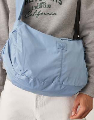 ☆Adidas☆Casual Crossbody Shoulder Bag Light Blue adidas Originals crescent crossbody bag in light blue | ASOS