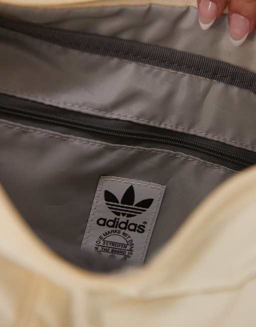 adidas Originals crescent crossbody bag in off white