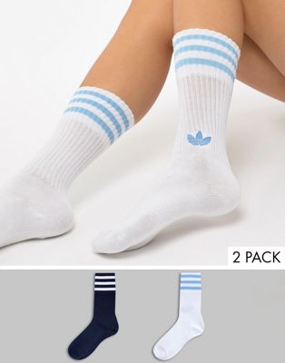 adidas Originals Crew Sock 2 Pack In 
