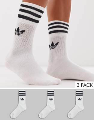 adidas Originals crew socks White pack of three