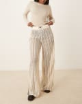 [adidas Originals] adidas Originals crochet track pants in white S wonder white