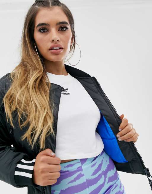 Cropped adidas clearance jacke